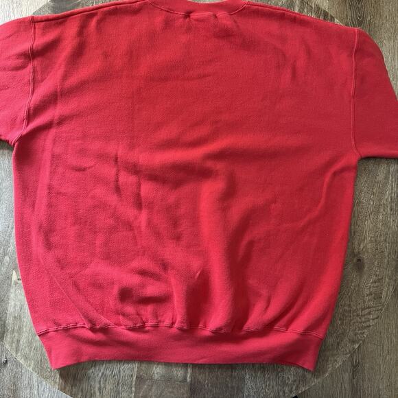 Vintage XL University of Nebraska Huskers Sweatshirt Red Crewneck NCAA College - Picture 9 of 11